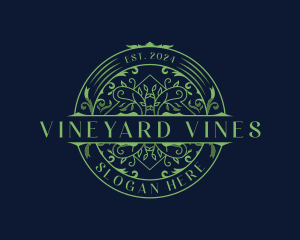 Vine Florist Ornament logo design