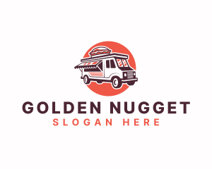 Food Truck Burger Sandwich Logo