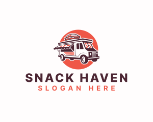 Food Truck Burger Sandwich logo design