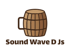 Brew - Beer Barrel Mug logo design