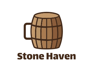 Cave - Beer Barrel Mug logo design