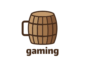 Wine - Beer Barrel Mug logo design