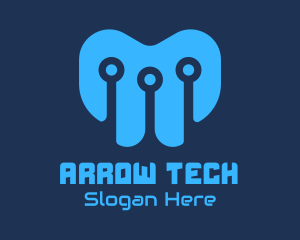 Blue Tech Company logo design