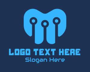 Technology - Blue Tech Company logo design