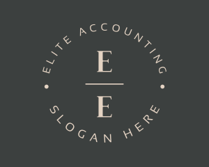 Minimalist Finance Accounting logo design