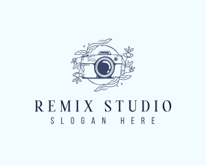 Floral Studio Camera logo design