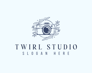 Floral Studio Camera logo design