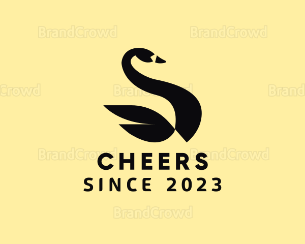 Geometric Swan Aviary Logo