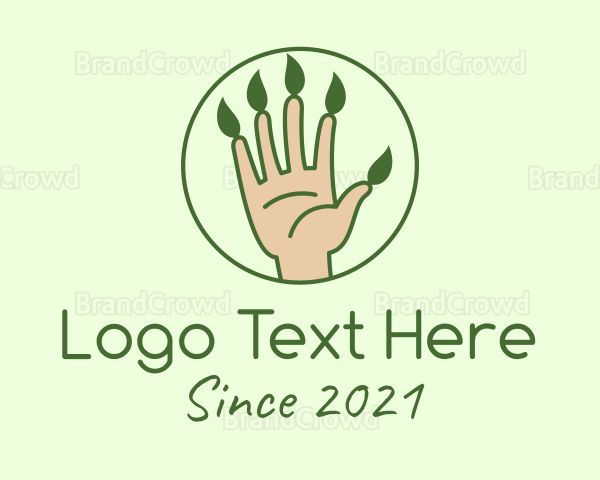 Nature Gardener Hand Logo