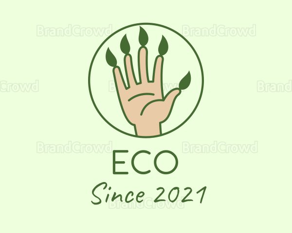 Nature Gardener Hand Logo