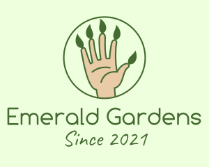 Nature Gardener Hand  logo design