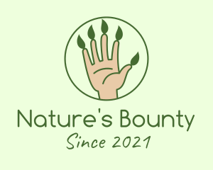 Nature Gardener Hand  logo design