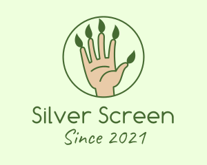 Shamrock - Nature Gardener Hand logo design