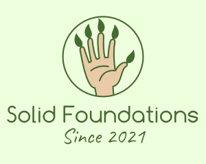 Herb - Nature Gardener Hand logo design