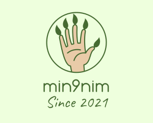 Farmer - Nature Gardener Hand logo design