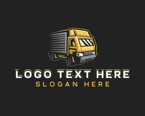 Distribution - Delivery Truck Logistics logo design