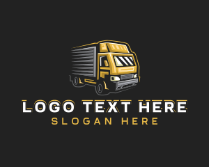 Delivery Truck Logistics Logo