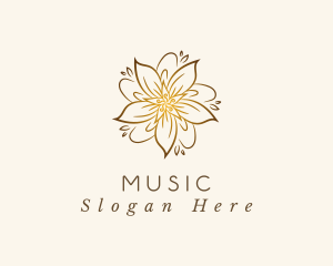 Sakura Luxury Flower logo design