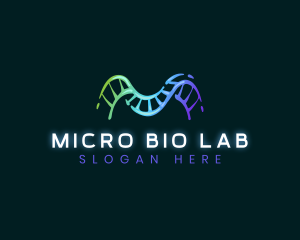 Letter M Biotech Lab  logo design