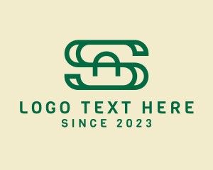 Green - Simple Modern Company Letter SA logo design