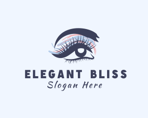 Microblading - Watercolor Eyelash Beauty logo design