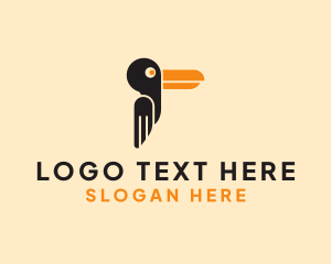 Character - Long Beak Bird logo design