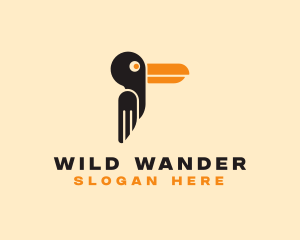 Long Beak Bird  logo design