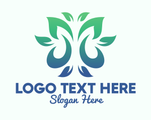 Crops - Green Environment Leaves logo design