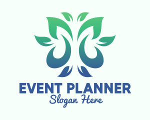 Vegan - Green Environment Leaves logo design