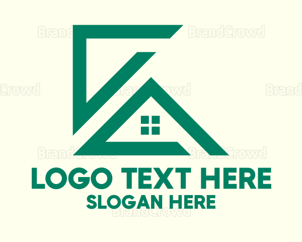 Green House Construction Logo