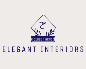 Elegant Stylish Organic Leaves  logo design