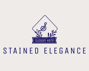 Elegant Stylish Organic Leaves  logo design