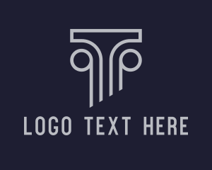 Capital - Museum Pillar Artifact logo design