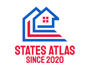 Patriotic House Structure  logo design