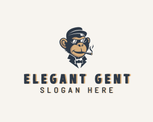 Gentleman - Monkey Gentleman Cigar logo design