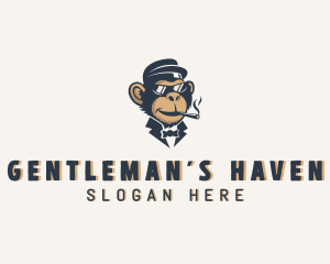 Monkey Gentleman Cigar logo design