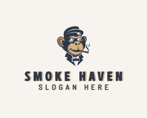 Monkey Gentleman Cigar logo design