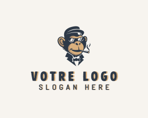 Gentleman - Monkey Gentleman Cigar logo design