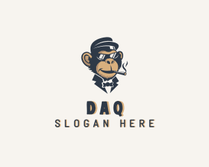 Mascot - Monkey Gentleman Cigar logo design