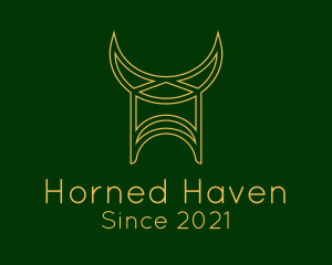 Medieval Viking Horns logo design