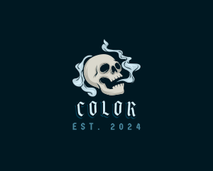 Death Skull Smoke Logo