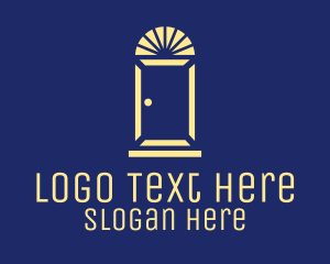 Line - Fancy Style Door logo design