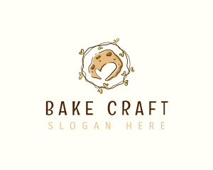 Cookie Heart Pastry logo design