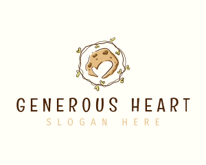 Cookie Heart Pastry logo design