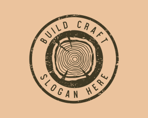 Rustic Wood Craft logo design