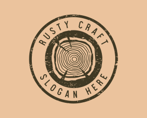 Rustic Wood Craft logo design