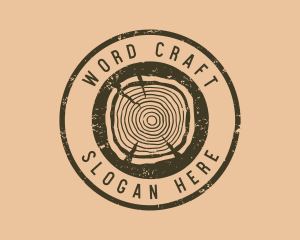 Rustic Wood Craft logo design