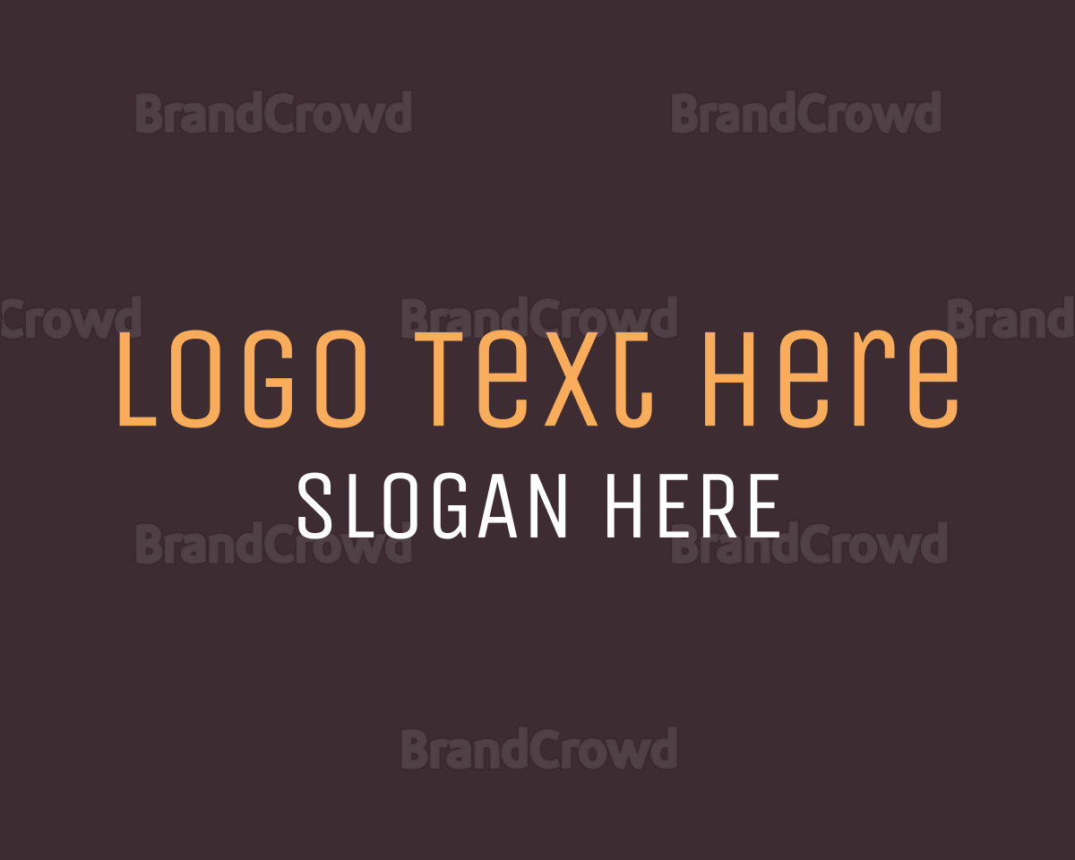 Brown Wordmark Text Logo