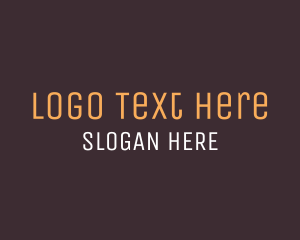White And Brown - Brown Wordmark Text logo design