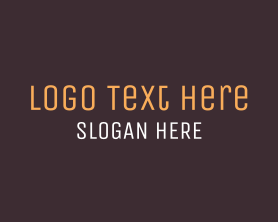 Text - Brown Wordmark Text logo design